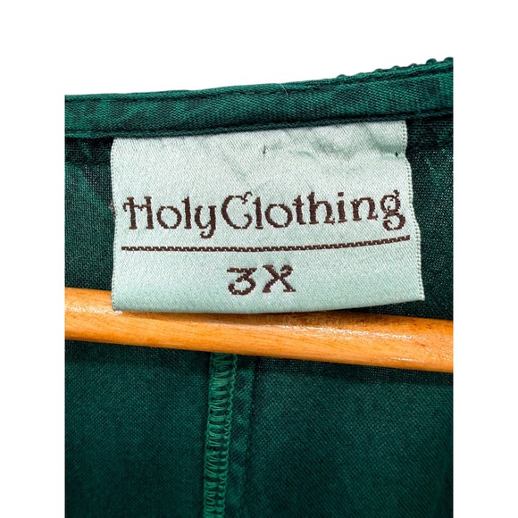 HolyClothing Green Belladonna Embroidered Dress Plus Size 3X Renaissance Cosplay - Picture 7 of 10